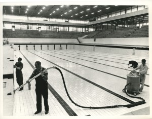 Royal Commonwealth Pool being finished for the upcoming Games 