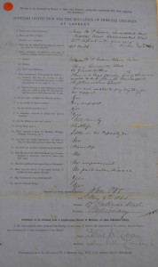 The first application, 1865