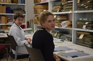 Kat and Erika in the conservation room