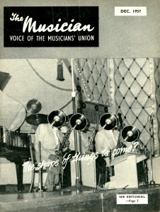 Cover of issue 22 of The Musician, December 1957